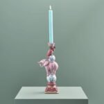 Candle Holder Parrot on Elephant Art Sculptures