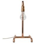 Copper Pipe Sculptural Table Lamp