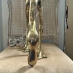 Brass Spoonbill Bird Sculpture