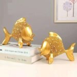 Gold Fish Animal Sculpture