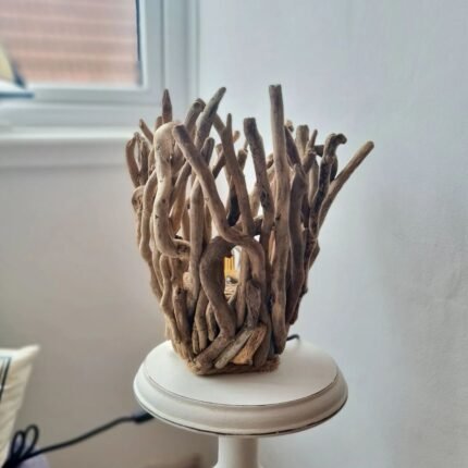 Driftwood Flame Wooden Table Lamp