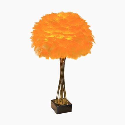 Orange Trophy Feather Novelty Lamps