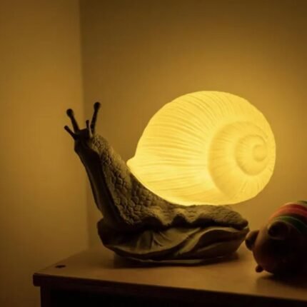 Bright Snail Sculptural Table Lamp