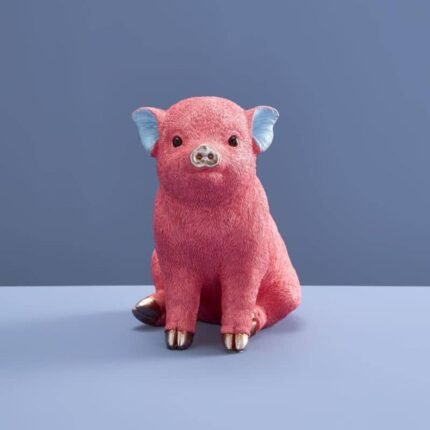 Money Box Pig Piggy Bank Pink Animal Sculpture