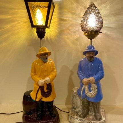 Fisherman Man Sea Captain Sculptural Art Lamp | Sculptures for Sale