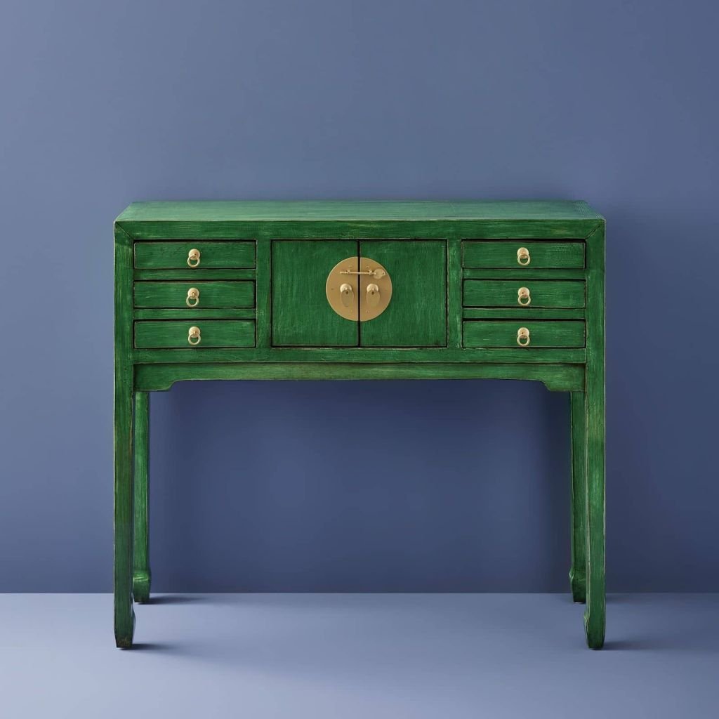 Console Table Dynasty Vintage Green Wooden Console Table Console Table Dynasty Vintage Green Wooden Console Table