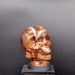 Orange Glass Skull Light Cover Art Sculptures