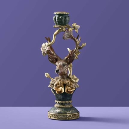 Candleholder Deer Erika Animal Sculpture