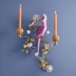 Wall Candle Holder Parrot Bird Sculpture