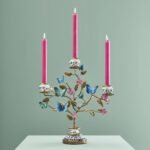 Butterflies Candle Holder Bird Sculpture