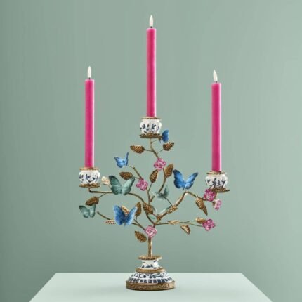 Butterflies Candle Holder Bird Sculpture