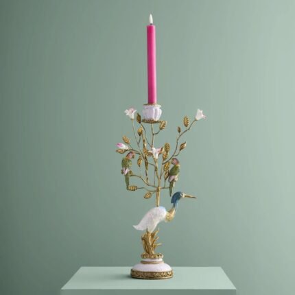 Candle Holder Heron Bird Sculpture