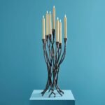Candlestick Roots Black Art Sculptures