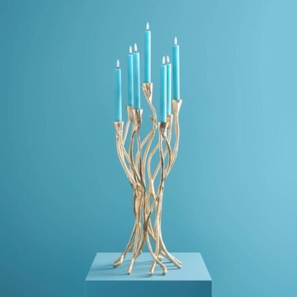 Candlestick Roots Gold Art Sculptures