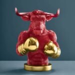 Piggy Bank Bull Randy Art Sculptures