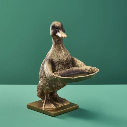 Card Holder Son of A Duck Gold Bird Sculpture