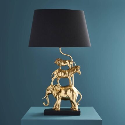 Table Lamp Safari Gold Animal Lamps