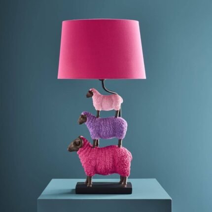 Table Lamp with Sheep Colorful Animal Lamps