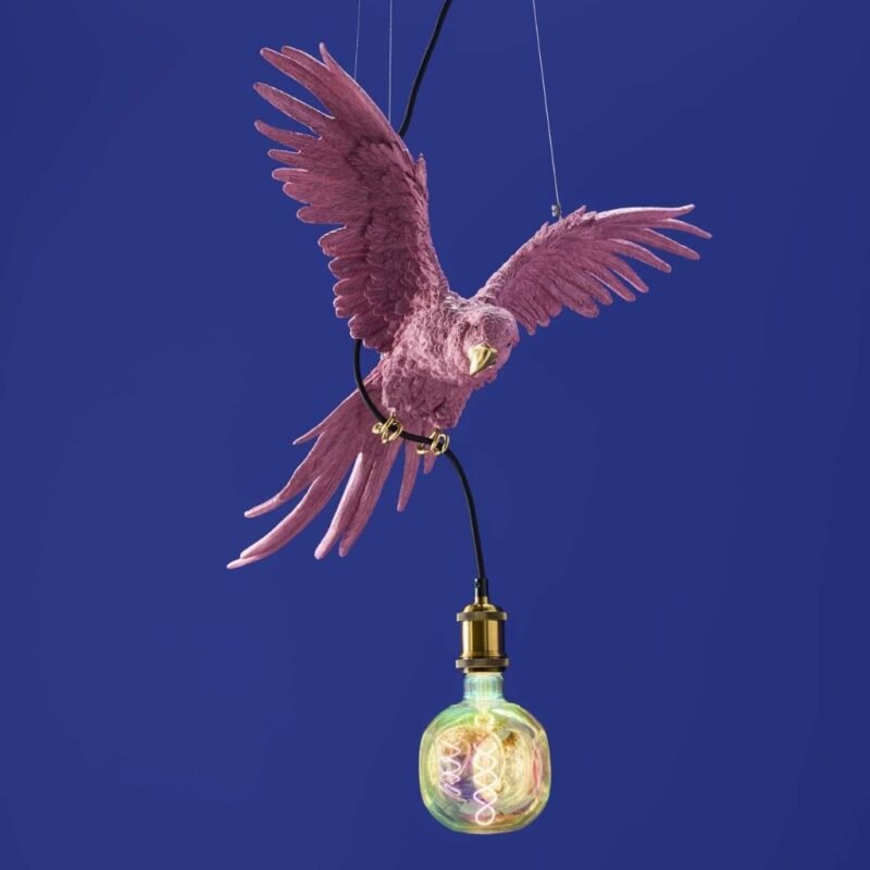 Ceiling Lamp Parrot Percy Pink Bird Lamps