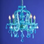 Glass Chandelier Aurora Blue Crystal Chandelier