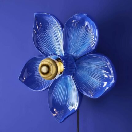 Bloom Flower Wall Light Blue Decorative Wall Lights