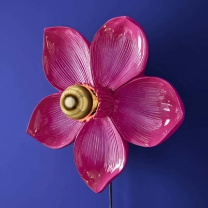Bloom Flower Wall Light Magenta Decorative Wall Lights