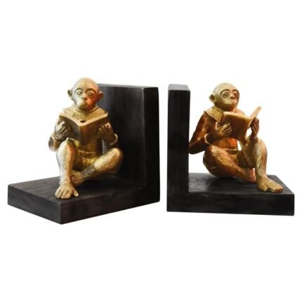 Monkeys Readers Bookends Animal Sculpture