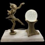 Rare 1920s Deco Art Pixie Lamp