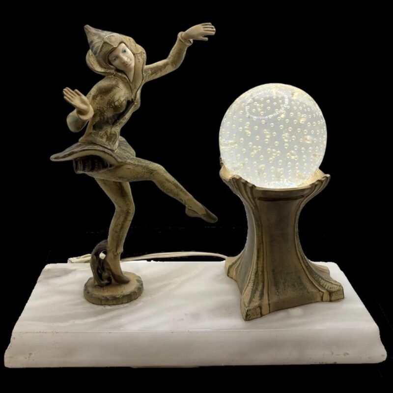 Rare 1920s Deco Art Pixie Lamp