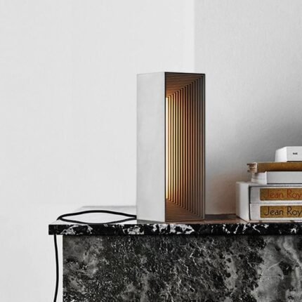 Concrete Sculptural Table Lamp