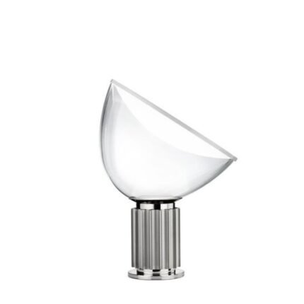 Flos Taccia Silver Glass Sculptural Table Lamp