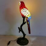 Tiffany Vintage Stained Glass Table Lamp