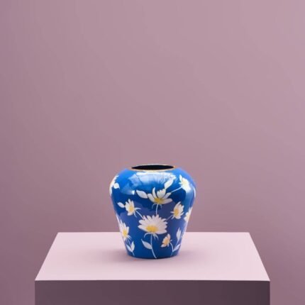 Blue Vase Margarita Small Art Sculptures