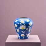 Blue Vase Margarita Medium Art Sculptures
