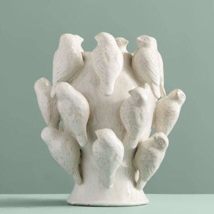 Vase Little Birds Art Sculptures