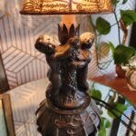 Double Cherub Accent Sculptural Table Lamp