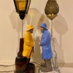Fisherman Man Sea Captain Sculptural Art Lamp