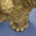 Elephant Stool Gold Animal Sculpture