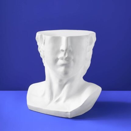 Side Table Male Bust David white Art sculptures