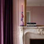 Colorful Sheep Candle Holder Purple-Magenta Art Sculptures