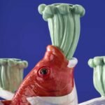 Candle Holder Fish Koi Animal Sculpture