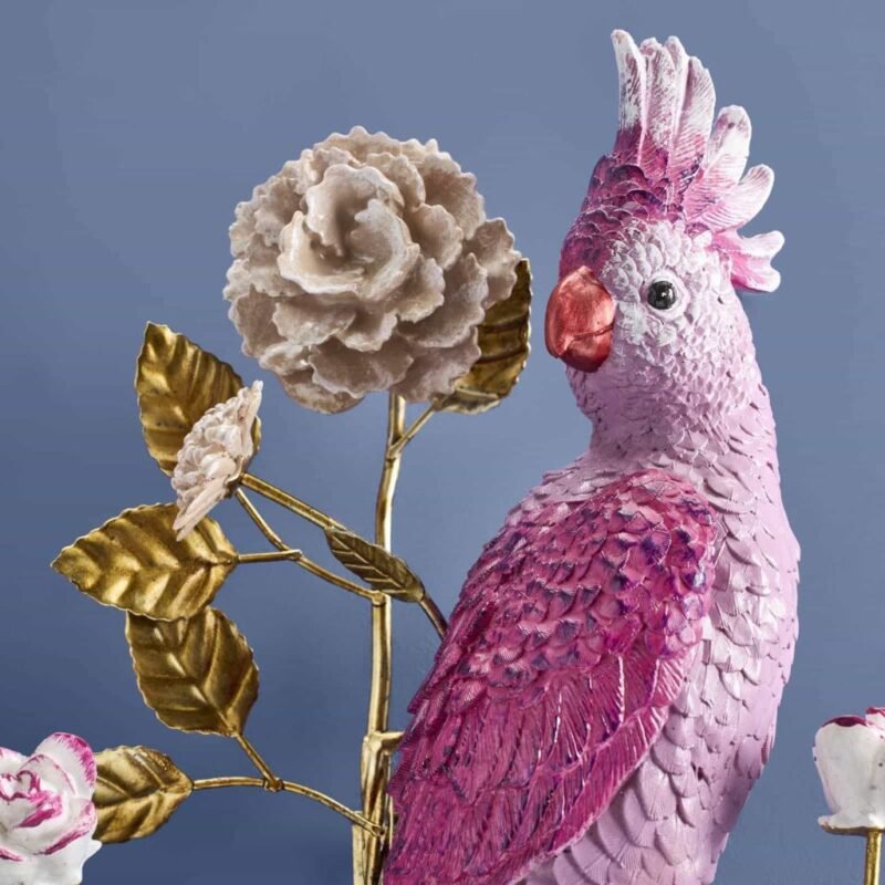 Wall Candle Holder Parrot Bird Sculpture
