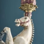 Circus Horse Candle Holder Animal Sculpture