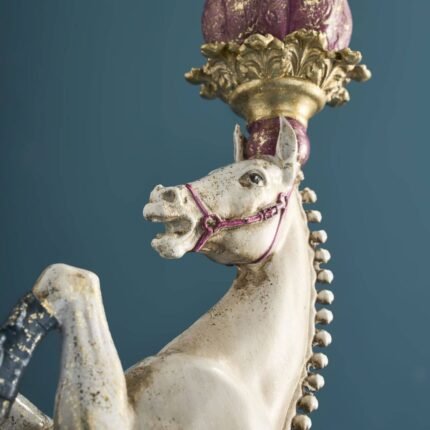 Circus Horse Candle Holder Animal Sculpture