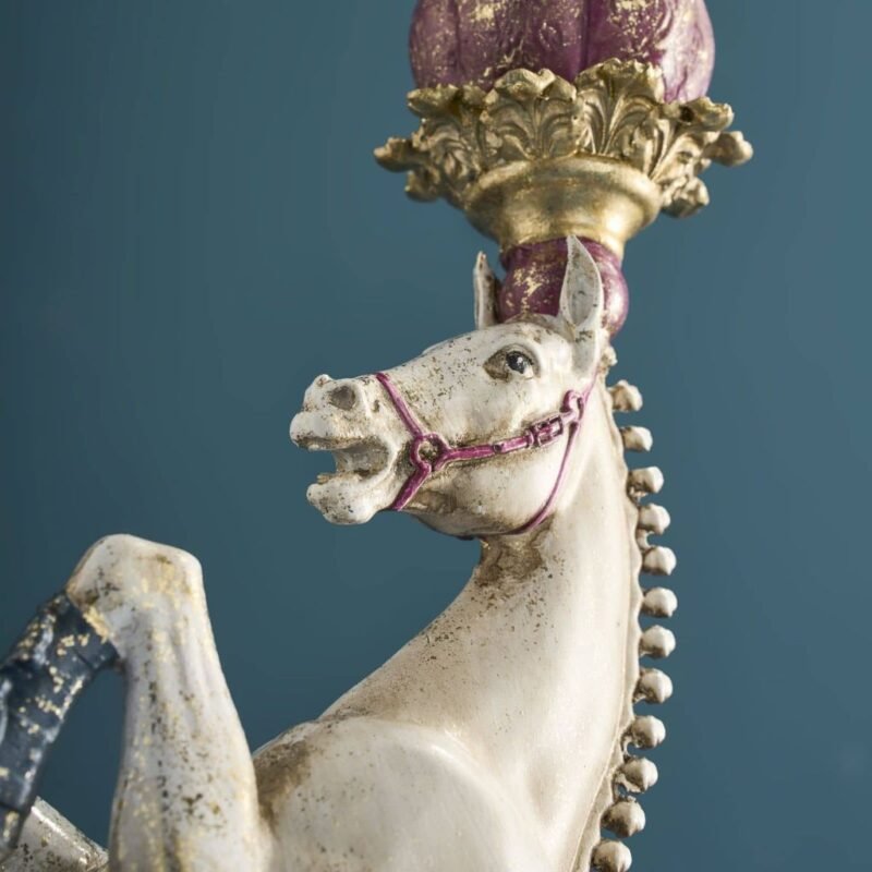 Circus Horse Candle Holder Animal Sculpture