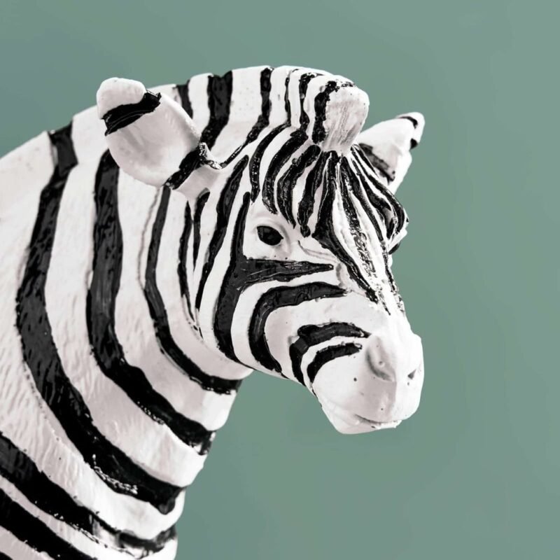 Candleholder Zebra Hand-Painted | Animal Sculpture