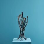 Candlestick Roots Black Art Sculptures