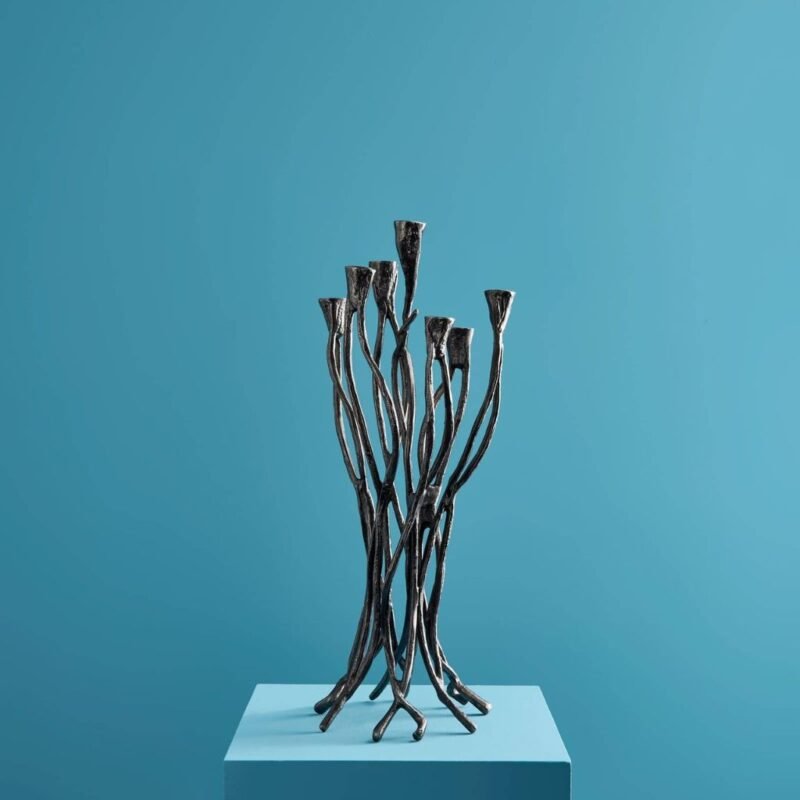 Candlestick Roots Black Art Sculptures