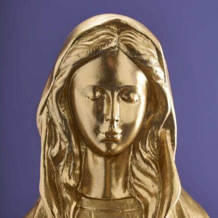 Decorative Figure Virgin Mary Gold Art Sculptures