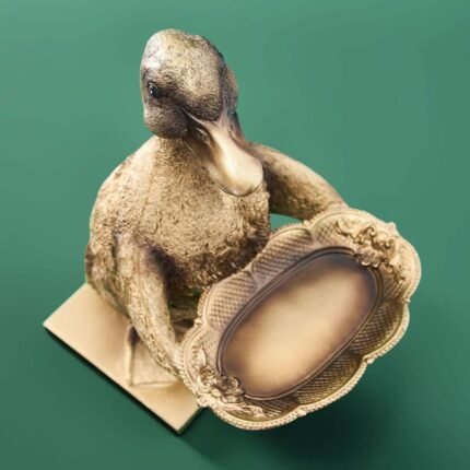Card Holder Son of A Duck Gold Bird Sculpture